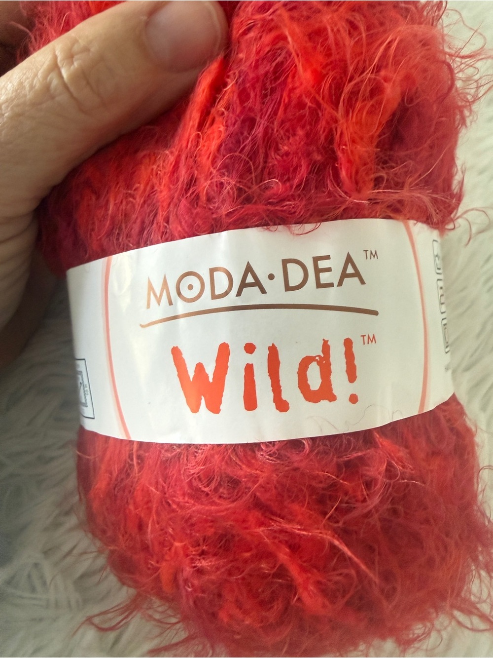 Moda Dea vintage yarn bundle super soft bright red